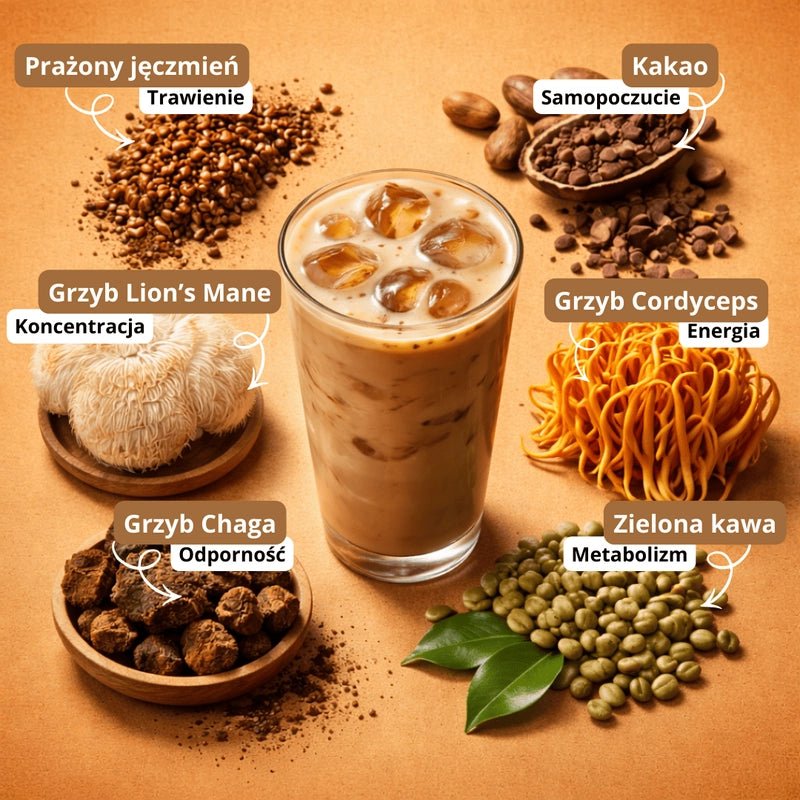 Kawa z grzybami adaptogennymi - Moood