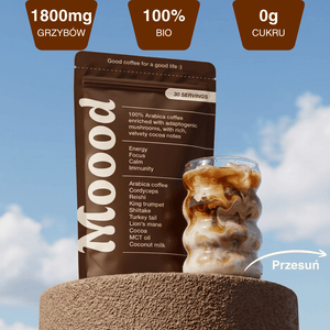 Kawa z grzybami adaptogennymi - Moood
