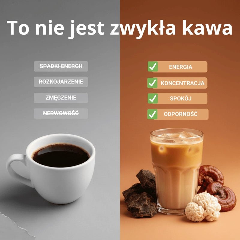 Kawa z grzybami adaptogennymi - Moood