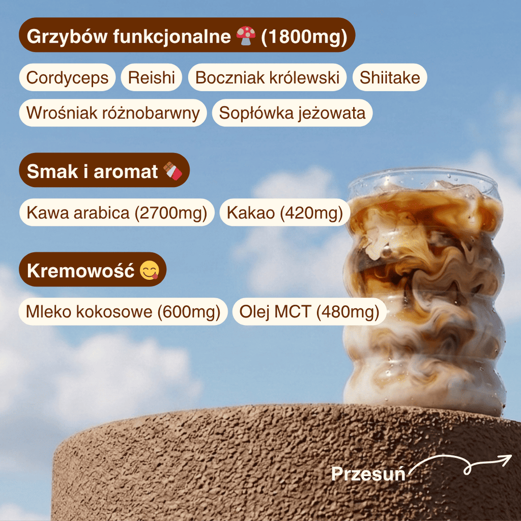 Kawa z grzybami adaptogennymi - Moood